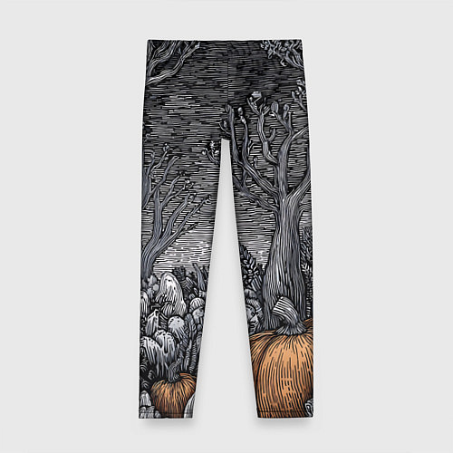 Детские легинсы Осенние шалости духов / 3D-принт – фото 1