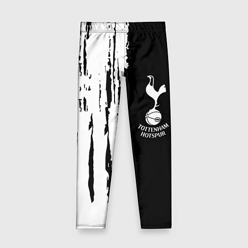 Детские легинсы Tottenham Hotspur белые краски / 3D-принт – фото 1