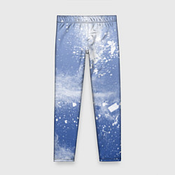 Леггинсы для девочки Снежки попали в тебя, цвет: 3D-принт