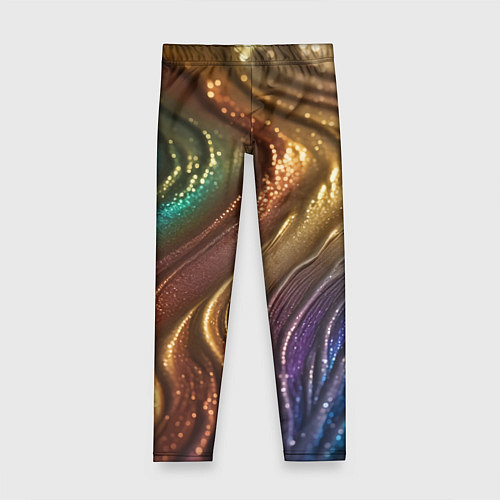 Детские легинсы Сморщенные складочки жидкости / 3D-принт – фото 1
