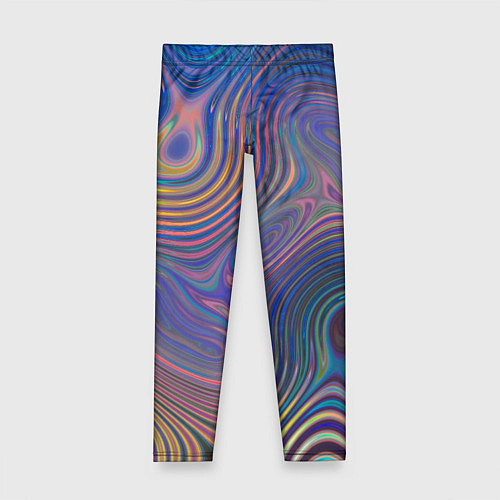 Детские легинсы Абстрактная рябь / 3D-принт – фото 1