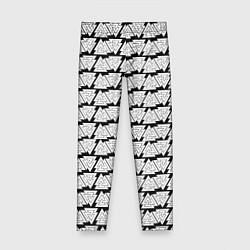Леггинсы для девочки Символы валькнут как защитная кольчуга, цвет: 3D-принт