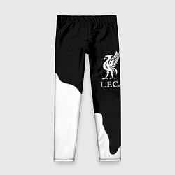 Леггинсы для девочки Ливерпуль краски разводы, цвет: 3D-принт