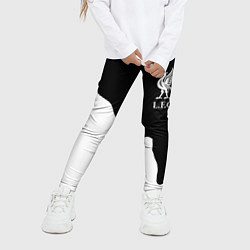 Леггинсы для девочки Ливерпуль краски разводы, цвет: 3D-принт — фото 2