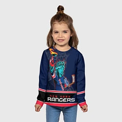 Лонгслив детский New York Rangers, цвет: 3D-принт — фото 2