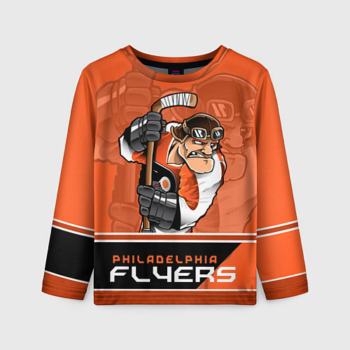 Детский лонгслив Philadelphia Flyers / 3D-принт – фото 1