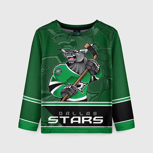 Детский лонгслив Dallas Stars / 3D-принт – фото 1