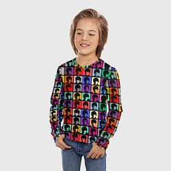 Лонгслив детский The Beatles: pop-art, цвет: 3D-принт — фото 2