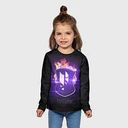 Лонгслив детский Люциан, цвет: 3D-принт — фото 2