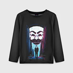 Лонгслив детский Mr Robot: Anonymous, цвет: 3D-принт