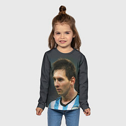 Лонгслив детский Leo Messi, цвет: 3D-принт — фото 2