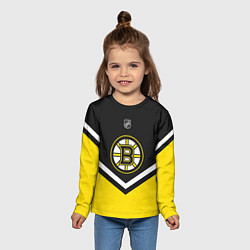Лонгслив детский NHL: Boston Bruins, цвет: 3D-принт — фото 2