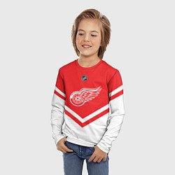 Лонгслив детский NHL: Detroit Red Wings, цвет: 3D-принт — фото 2