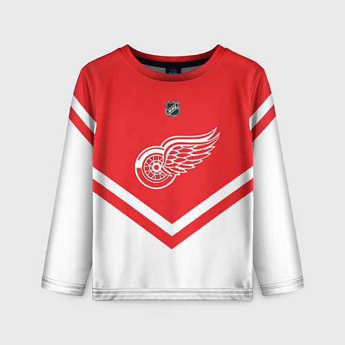 Детский лонгслив NHL: Detroit Red Wings / 3D-принт – фото 1