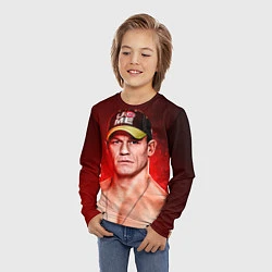 Лонгслив детский John Cena: Flame, цвет: 3D-принт — фото 2