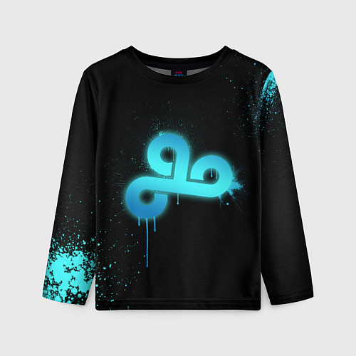 Детский лонгслив Cloud 9: Black collection / 3D-принт – фото 1