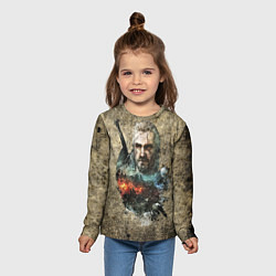Лонгслив детский Ведьмак Геральт, цвет: 3D-принт — фото 2