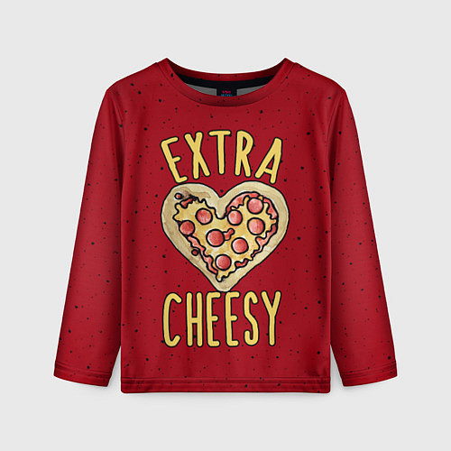 Детский лонгслив Extra Cheesy / 3D-принт – фото 1