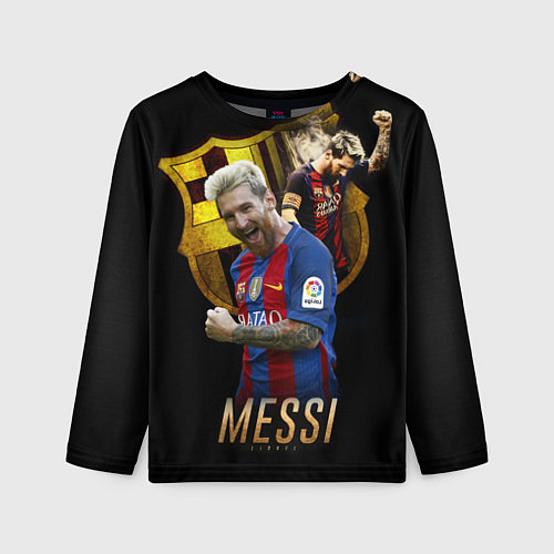 Детский лонгслив Messi Star / 3D-принт – фото 1