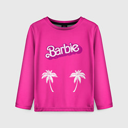 Детский лонгслив Barbie пальмы