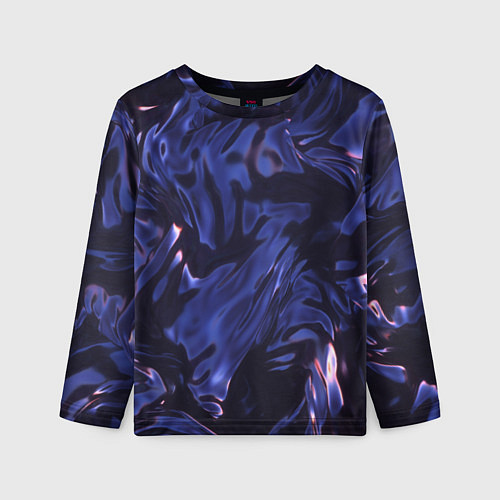 Детский лонгслив Нефть / 3D-принт – фото 1