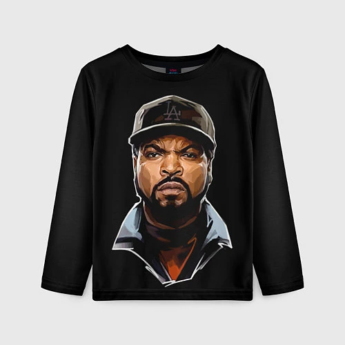 Детский лонгслив Ice Cube / 3D-принт – фото 1