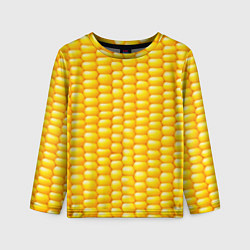 Лонгслив детский Сладкая вареная кукуруза, цвет: 3D-принт