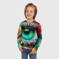 Лонгслив детский Eyes swag, цвет: 3D-принт — фото 2