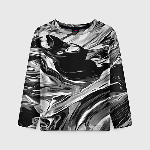 Детский лонгслив Серые краски / 3D-принт – фото 1