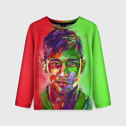 Детский лонгслив Neymar Art / 3D-принт – фото 1