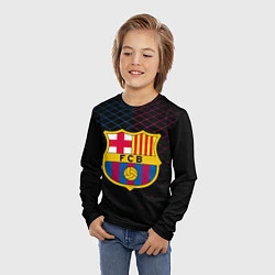 Лонгслив детский FC Barcelona Lines, цвет: 3D-принт — фото 2