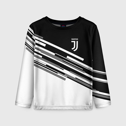 Детский лонгслив FC Juventus: B&W Line / 3D-принт – фото 1