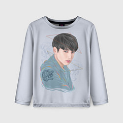 Лонгслив детский Jeon Jungkook, цвет: 3D-принт