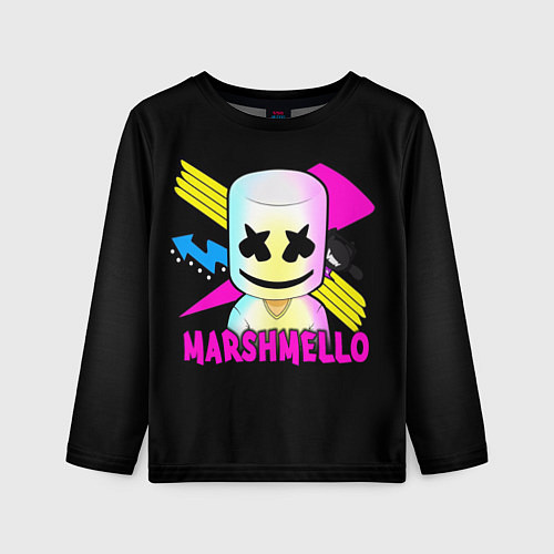 Детский лонгслив Marshmello DJ / 3D-принт – фото 1