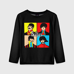 Детский лонгслив The Beatles: Pop Art