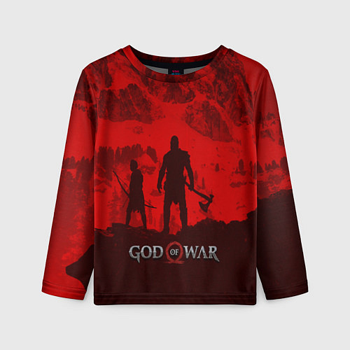 Детский лонгслив God of War: Blood Day / 3D-принт – фото 1