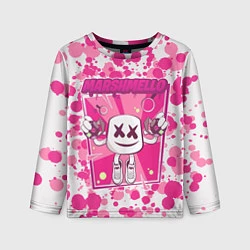 Лонгслив детский Marshmello: Pink Fashion, цвет: 3D-принт