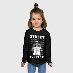 Лонгслив детский Street Justice, цвет: 3D-принт — фото 2