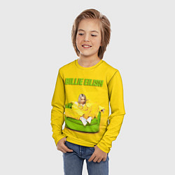 Лонгслив детский Billie Eilish: Yellow Mood, цвет: 3D-принт — фото 2