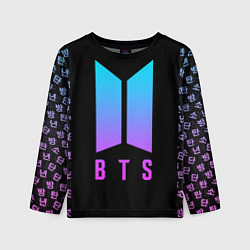 Лонгслив детский BTS: Neon Night, цвет: 3D-принт