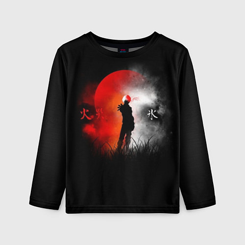 Детский лонгслив Лед и огонь Ice and Fire / 3D-принт – фото 1