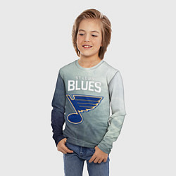 Лонгслив детский St Louis Blues, цвет: 3D-принт — фото 2