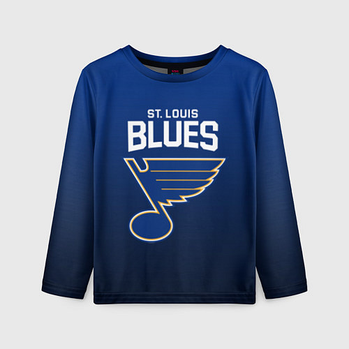 Детский лонгслив St Louis Blues / 3D-принт – фото 1