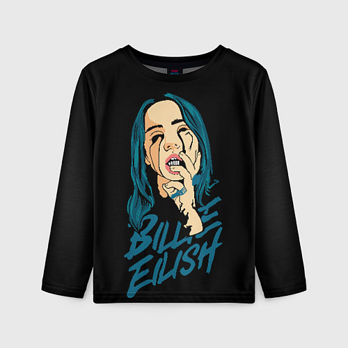 Детский лонгслив Billie Eilish / 3D-принт – фото 1