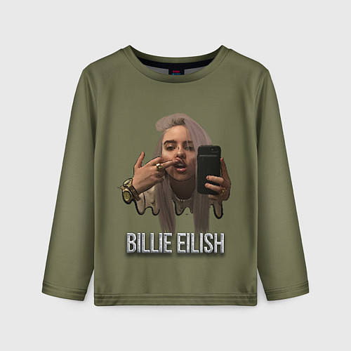 Детский лонгслив BILLIE EILISH / 3D-принт – фото 1