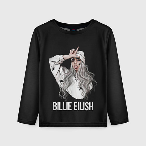 Детский лонгслив BILLIE EILISH / 3D-принт – фото 1