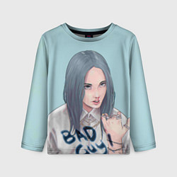 Лонгслив детский Billie Eilish: Bad Guy, цвет: 3D-принт