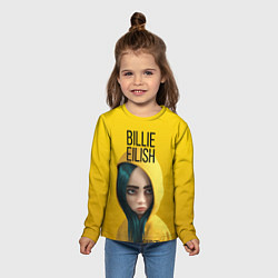 Лонгслив детский BILLIE EILISH: Yellow Girl, цвет: 3D-принт — фото 2