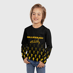 Лонгслив детский Billie Eilish: Yellow & Black Autograph, цвет: 3D-принт — фото 2