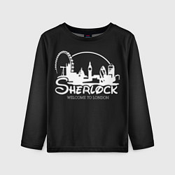 Лонгслив детский Sherlock, цвет: 3D-принт